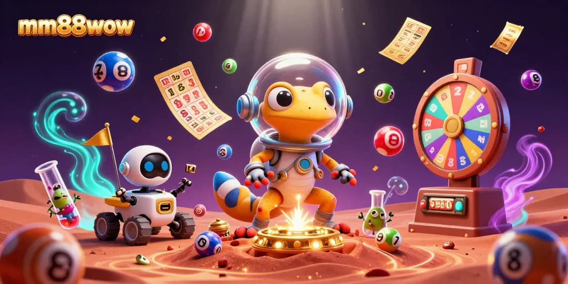 Experience winning at mm88wow as a Martian gecko unveils a vibrant casino treasure.