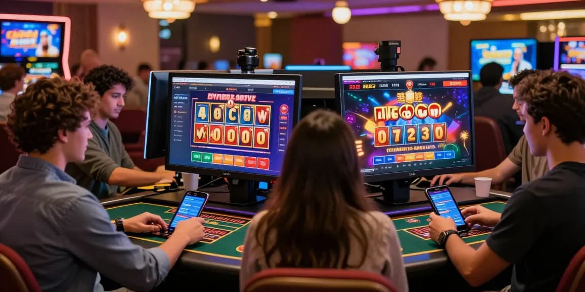 Engaged players experiencing online casino excitement at https://being-there.org.uk, showcasing vibrant graphics and gaming interactions.