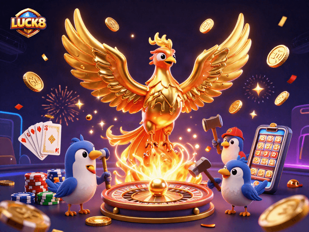 LUCK8 tràn ngập tiền thưởng và may mắn trong cảnh casino sống động