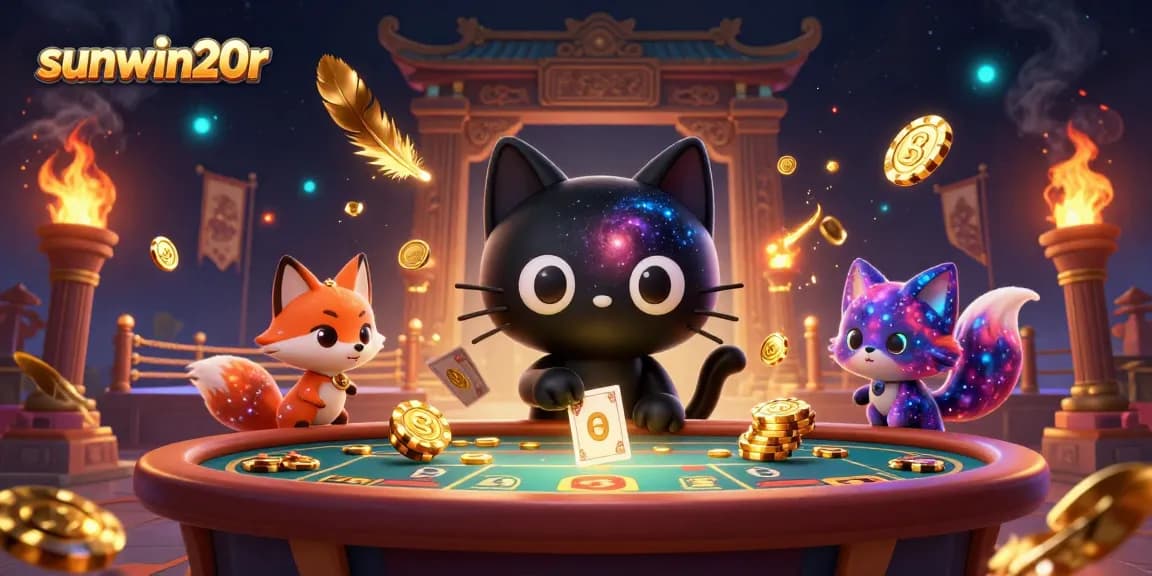 Experience cosmic gaming thrills at sunwin20r with enchanting characters and dazzling casino elements.