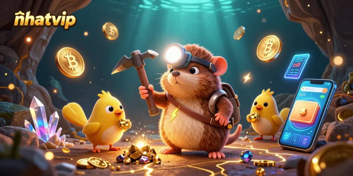 Nhatvip offers thrilling gaming adventures with captivating treasure hunting elements in a 3D scene