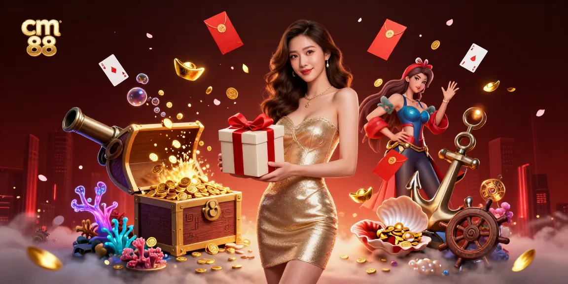 Experience the thrills of cm 88 casino with a vibrant Lunar New Year theme featuring stunning illustrations and rich gaming elements.