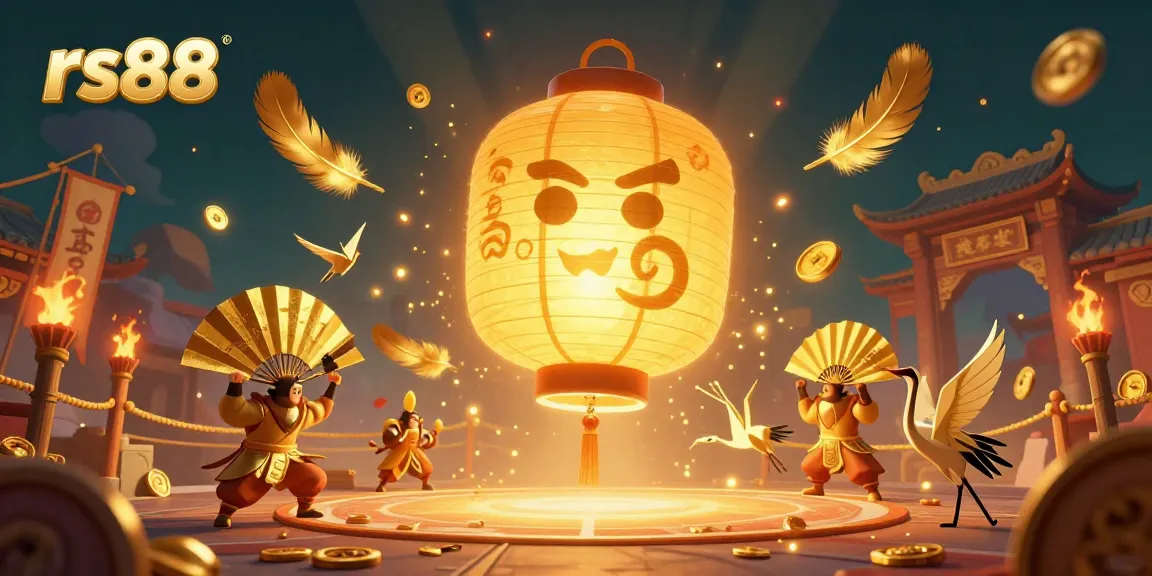 Experience thrilling gameplay with rs88, the vibrant casino scene featuring a golden lantern spirit.