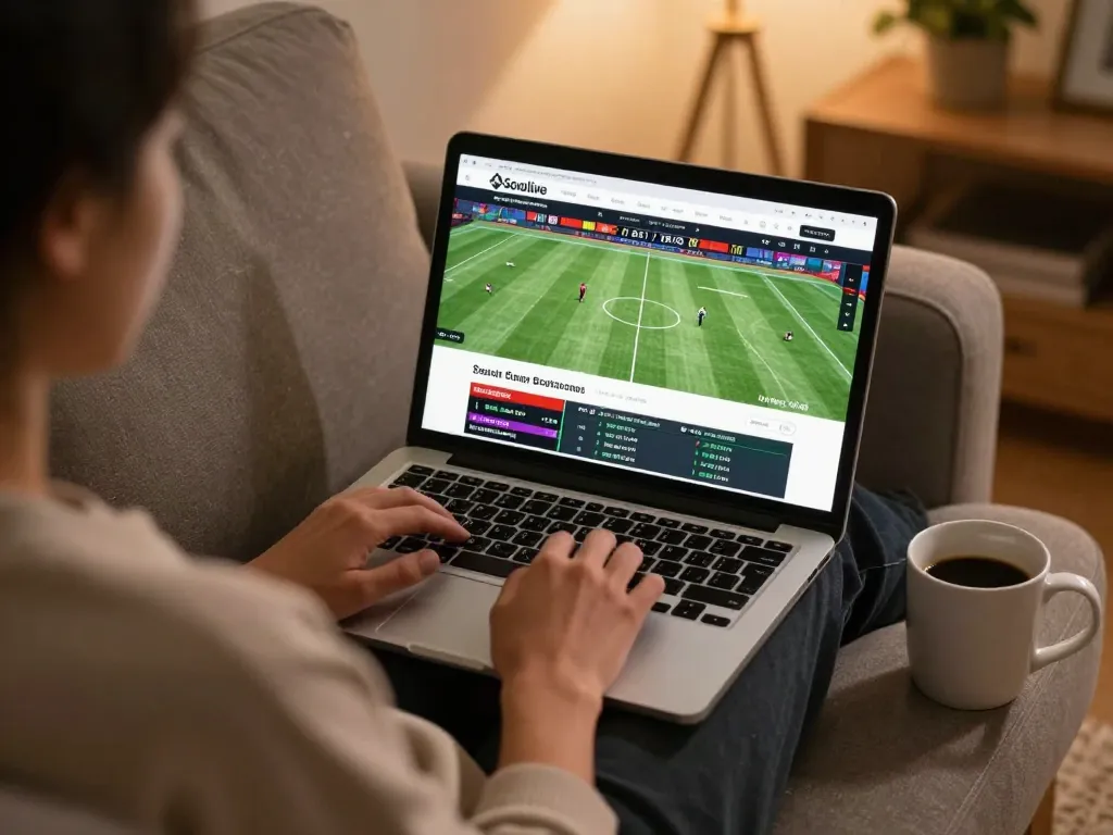 Socolive user placing bets on live matches during an online gaming session.