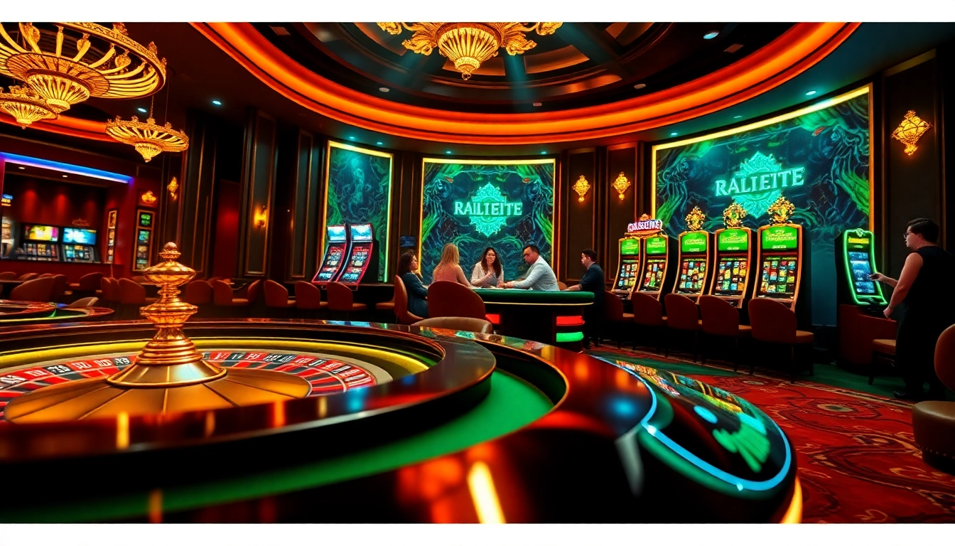 Experience ultimate gaming at rikvip.gb.net with vibrant casino tables, chips, and online winnings.