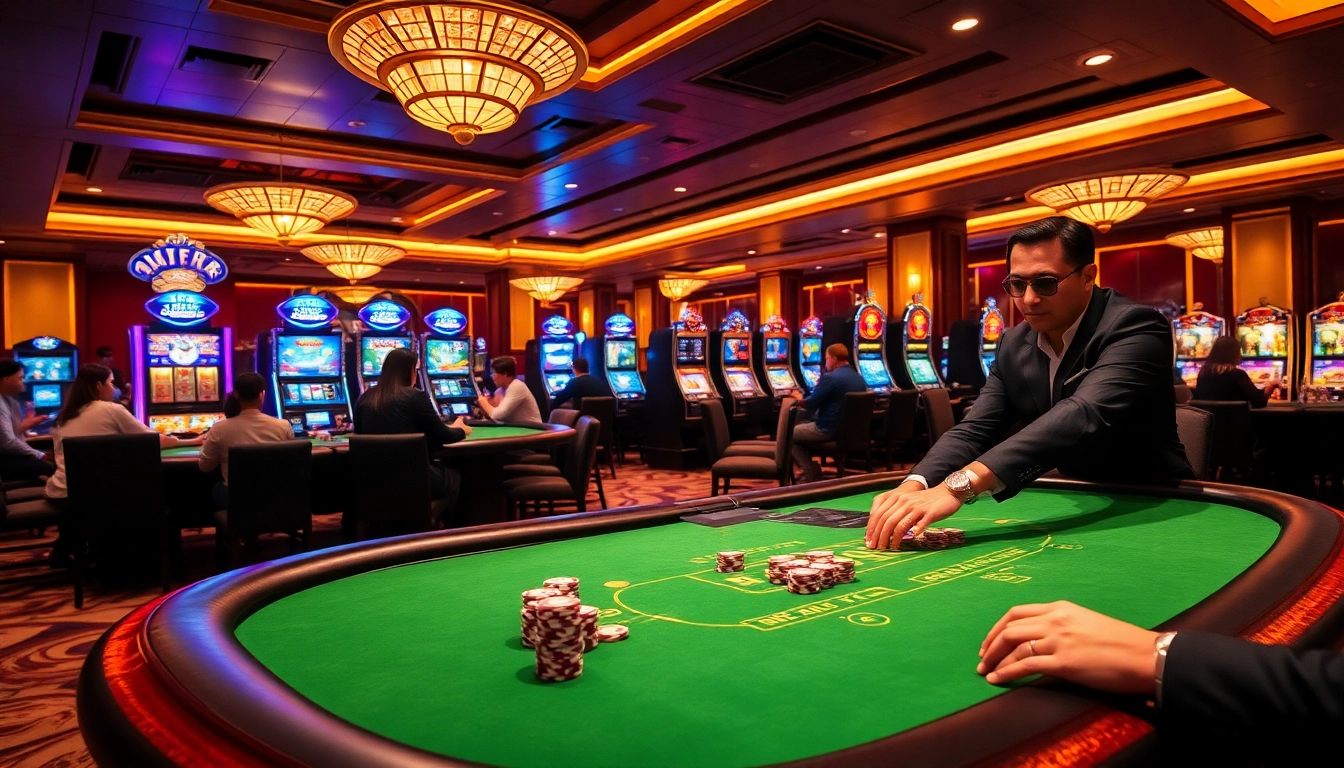 Experience exciting gameplay at pg88 with vibrant casino tables and engaging players.