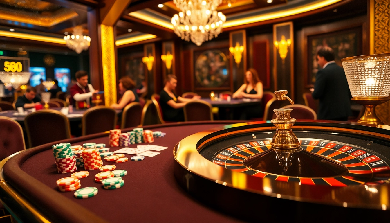 A thrilling poker table scene showcasing the 888vnd game, perfectly capturing the excitement of high-stakes gambling and casino elegance.