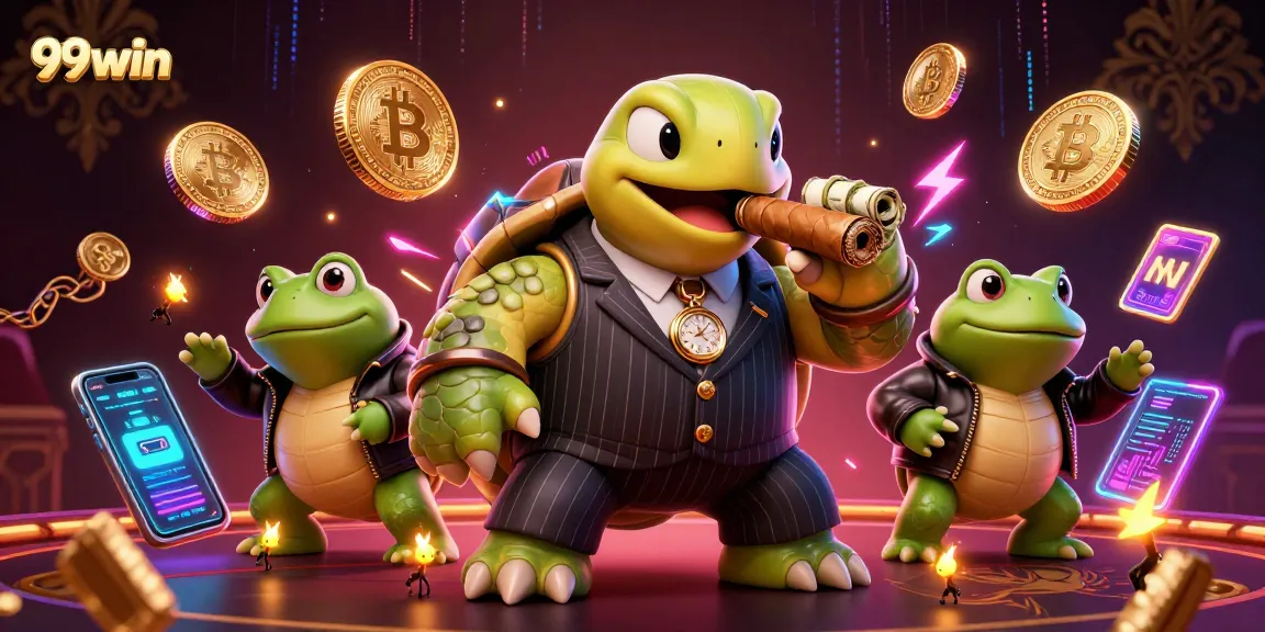 Experience thrilling moments with 99win as the massive snapping turtle and bullfrogs take on the casino world.