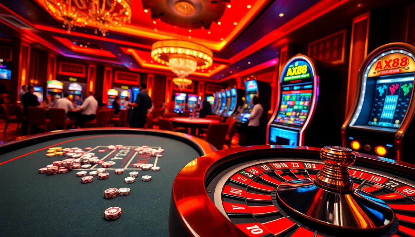 Experience the excitement of gambling at AX88 with vibrant tables and engaging gameplay.