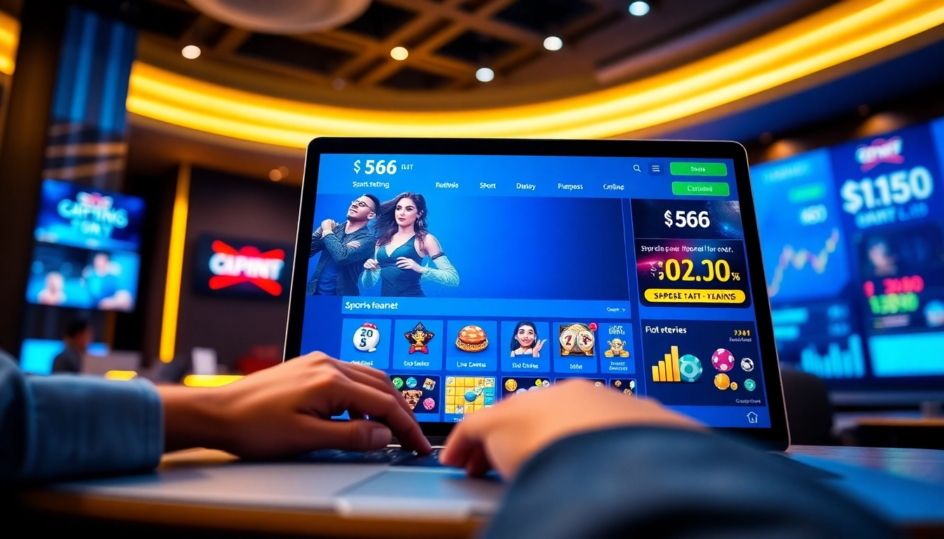 Interactive interface of 566 vim showcasing diverse gaming options and user engagement.