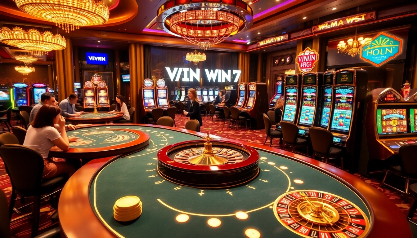 Experience the thrill of VIPWIN 24 7 with vibrant casino gaming and professional atmosphere.
