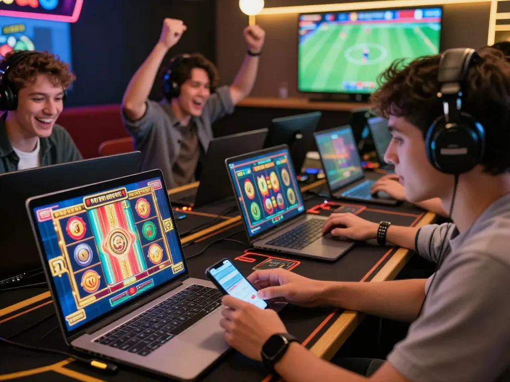 Engaging gameplay on 58wiin with players enjoying a lively online casino atmosphere, highlighting an exciting slot game