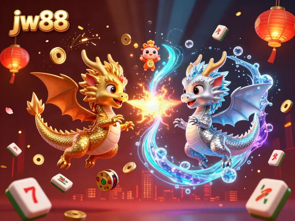 Experience the thrill of jw88 with mythical dragons, dynamic slots, and vibrant gambling elements.