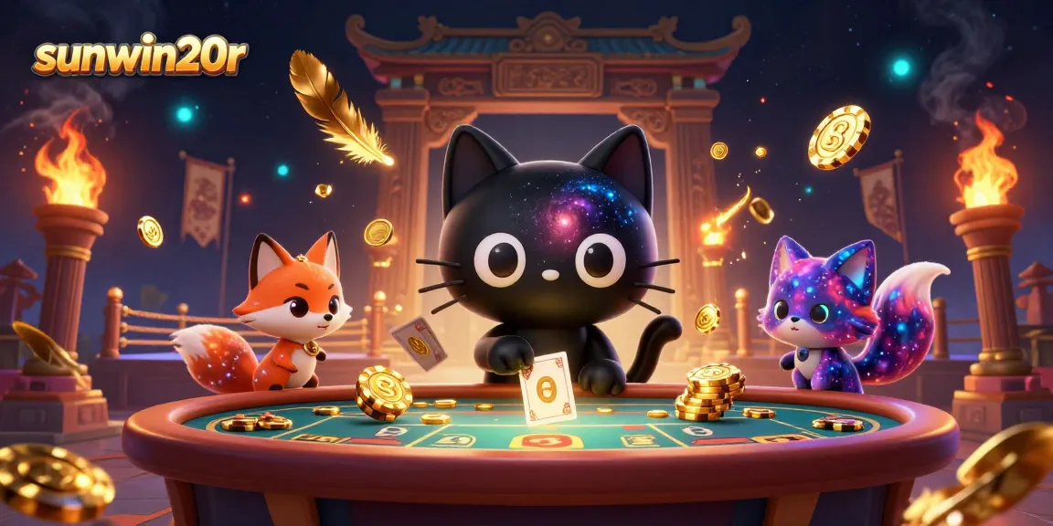 Experience cosmic gaming thrills at sunwin20r with enchanting characters and dazzling casino elements.