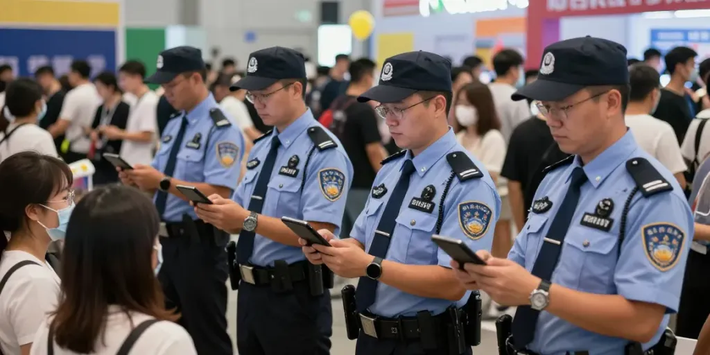 Security Company staff monitoring crowd safety at a local event, showcasing trusted protection services.