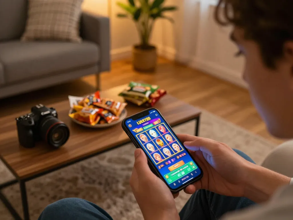 LUCKY88 casino app displayed on smartphone during an engaging mobile gaming session