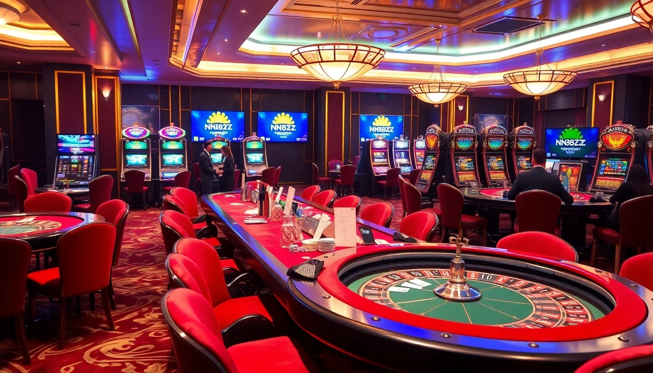 Experience thrilling gameplay at https://nk88zz.bio/ with vibrant casino tables, engaging players, and professional dealers.