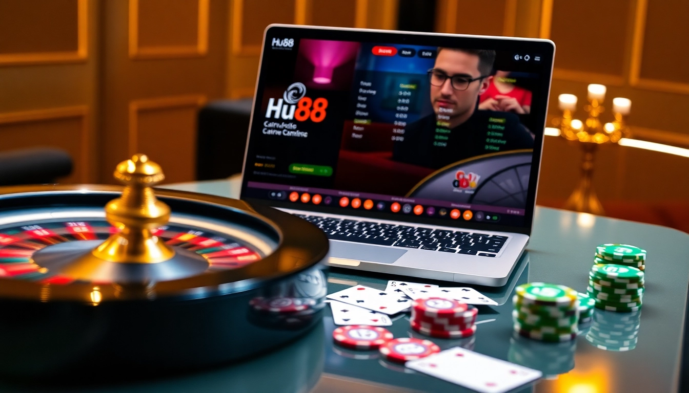 Experience the thrill of NO HU88 online gambling, featuring rich casino elements and excitement.