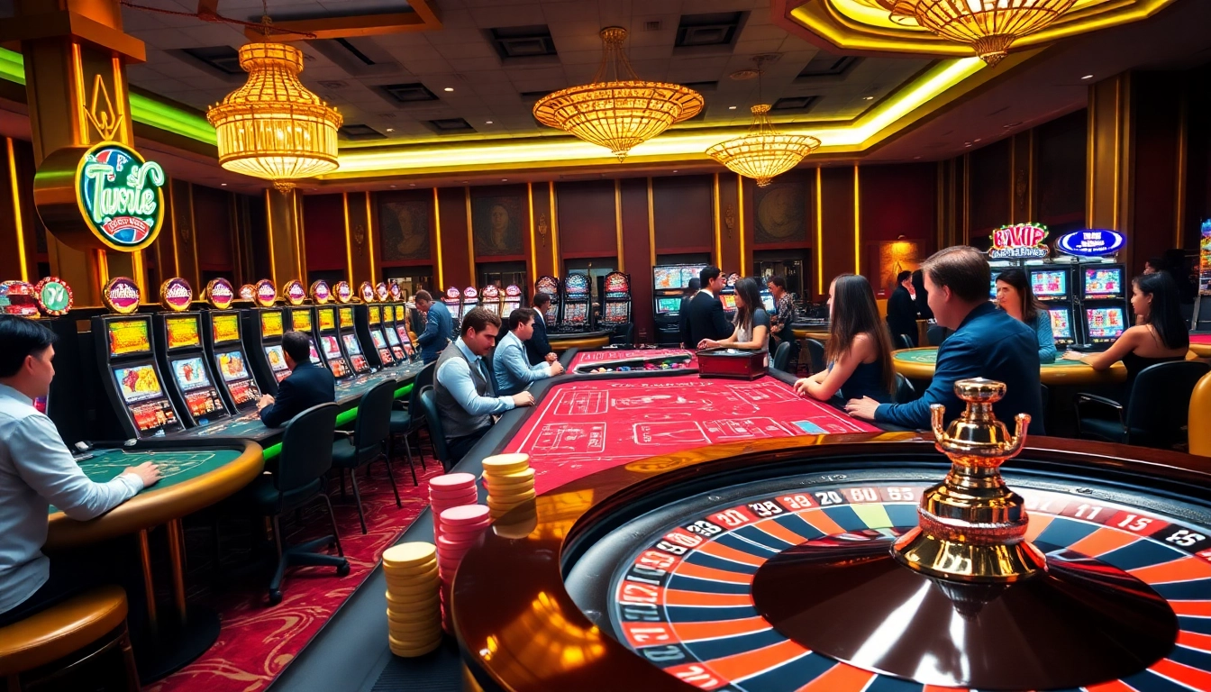 Players enjoying games at 68VIP casino, showcasing luxury and winning excitement.