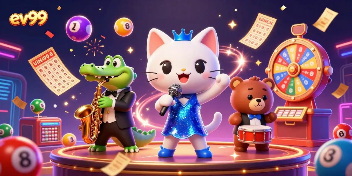Celebrate winning moments with ev99: a vibrant casino scene featuring lively characters and dynamic elements.