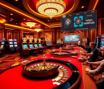 Players enjoying casino games at a luxurious venue, featuring elements from https://bet88.talk/ for an engaging experience.