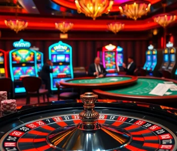 Experience the thrill of winning at WinVN's vibrant casino atmosphere with roulette, poker, and slot excitement.