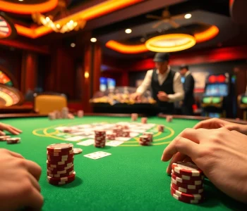 Experience thrilling gameplay at sv388 casino with vibrant tables and winning poker hands.