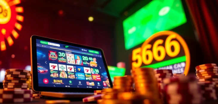 Exciting online casino games interface featuring 566 vim, with vibrant colors and immersive gaming elements.