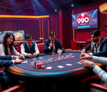 99ok poker table scene with players enjoying a thrilling gambling experience.