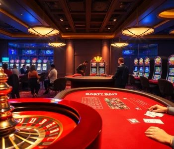 Experience thrilling gameplay at https://nk88.horse/ featuring engaging roulette and poker games in a luxurious casino.