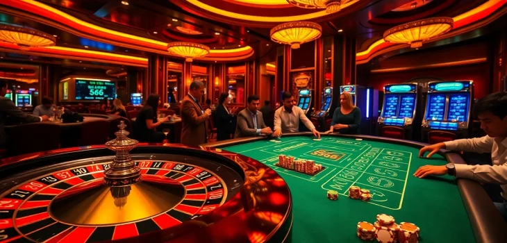 Feel the excitement at s666 Casino with vibrant tables and engaged players.